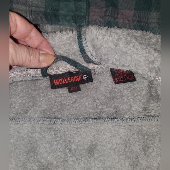 WOLVERINE HEYENNE BONDED SHERPA SHIRT JACKET Plaid - Picture 6 of 8